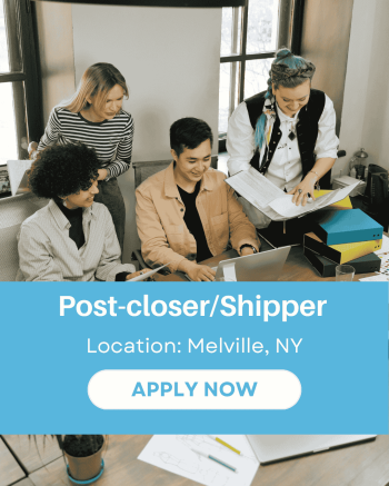 Graphic defining the role of a Post-Closer and Shipper in mortgage operations.